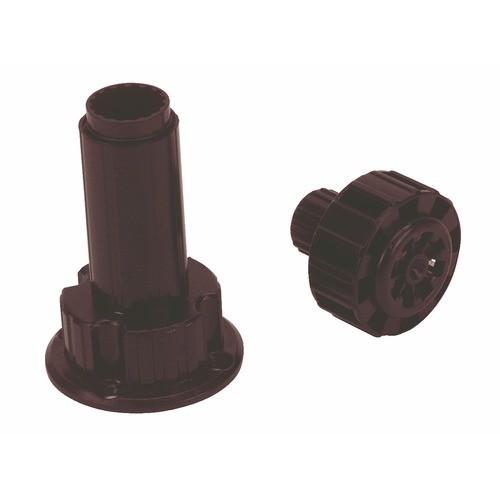 PIED RÉGLABLE DE MEUBLE EN ABS AVEC EMBASE FIXE 446-200 PIÈCES CAMAR