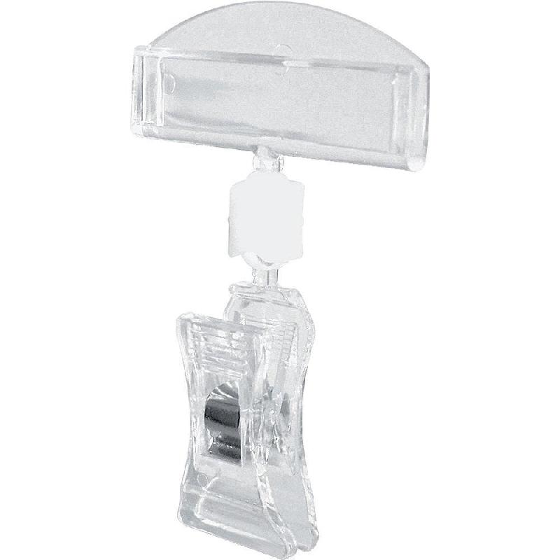 Pince Octopussy mini modèle - épaisseur 35/100 - sachet de 10 - largeur 2,7cm - Transparent_0