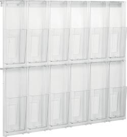 PORTE-BROCHURES MURAL 'THE PLACATIV', TRANSPARENT