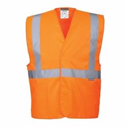 Portwest - Gilet de sécurité avec 1 bande poitrine Orange Taille L-XL - L/XL orange 5036108141692_0
