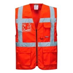 Portwest - Gilet de sécurité EXECUTIVE BERLIN HV Rouge Taille L - L rouge 5036108283651_0