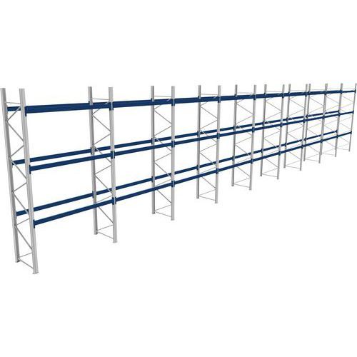RACK 1 DÉPART + 8 SUIVANTS LXLXH 2700X25500X5000 800KG 3 NIV - BITO
