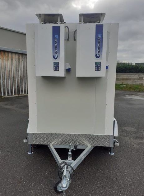 Remorque frigorifique surgelé double essieu 750kg - RAPHA 18 - Températures -15 à -23°C - Dimensions intérieures 2m20 x 1m24 x 1m60_1