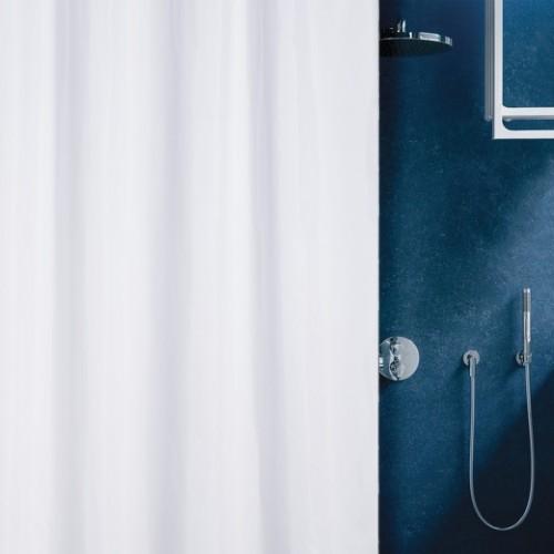 RIDEAU DE DOUCHE - 180 X 200 CM - BLANC - POLYESTER - PURE SPIRELLA