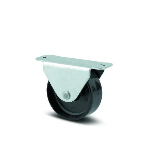 ROULETTE FIXE POUR TIROIR COULISSANT - ACIER - PLATINE - Ø 25MM - COMPACTA TENTE