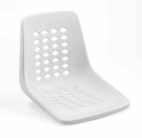Siège coque Diram - assise de gradin en polypropylène résistante aux UV - normes M2/M3/M4_0