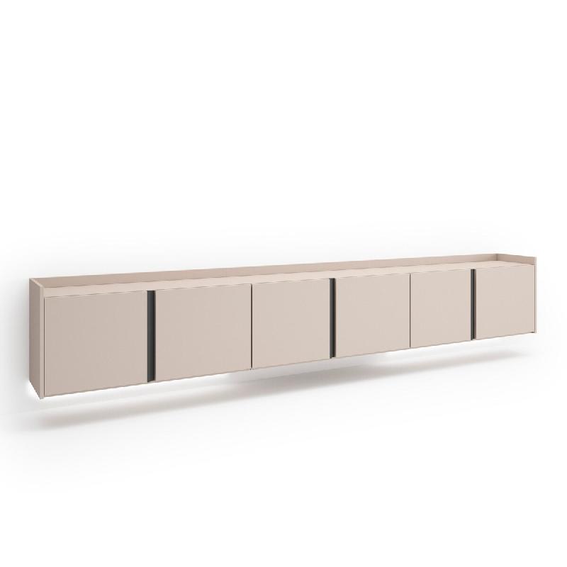 SKRAUT HOME Meuble TV, Banc Télé, 309x50x35 cm, Pour les TV jusqu'à 80