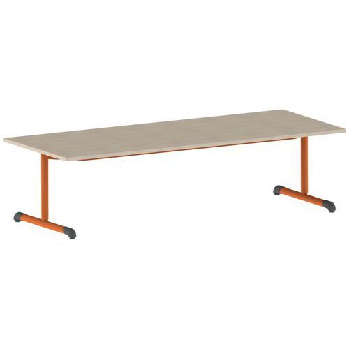 TABLE BANDANA 200 X 80 CM FIXE T2 STRAT ÉRABLE PAPAYE 2011 - MOBIDECOR
