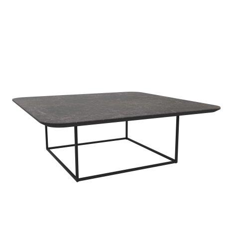 TABLE BASSE CARRÉE MILAN L.87,5 CM - NOIR