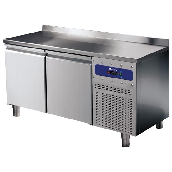 Table congélateur inox 2 portes gn 1/1 avec dosseret température -1... - PBNB0203_0