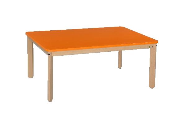 TABLE LILI 120 X 80 CM T00 PLATEAU VERT PIÈTEMENT HÊTRE - MANUTAN COLLECTIVITÉS