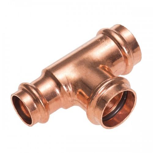 TÉ CUIVRE RÉDUIT PRESS - DIAMÈTRE 22X22X18 MM CONEX BANNINGER