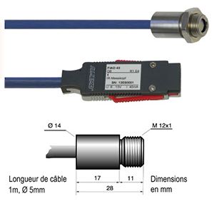 Tête de mesure de température à infrarouge miniature compatible ALMEMO® D6 - Référence : FIAD43_0