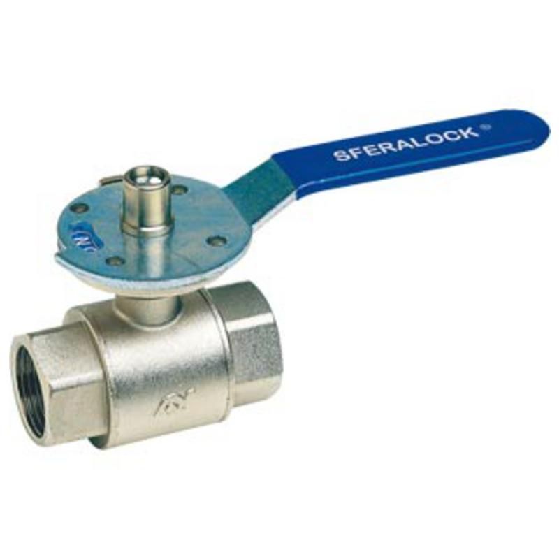 VANNE SPHERE LAITON CADENASSABLE FEM/FEM 8X13 556 DN 1/4