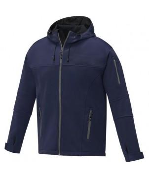 VESTE SOFTSHELL MATCH POUR HOMME BLEU MARINE - TEXTILES MODE PERSONNALISÉS