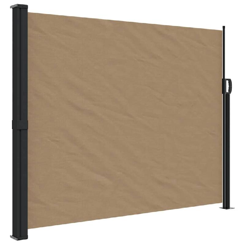VidaXL Auvent latéral rétractable taupe 160x300 cm Modèle Riviera Sud - 4004319_0