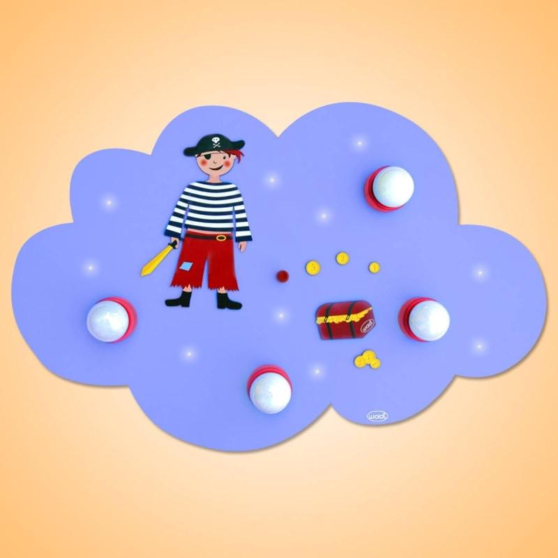 WALDI-LEUCHTEN GMBH PLAFONNIER LED NUAGE PIRATE À 4 LAMPES