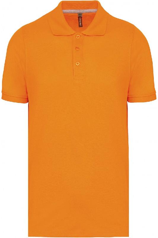 WK Designed To Work Polo manches courtes homme Orange M 65% Polyester | 35% Coton - M orange 3663938184319_0
