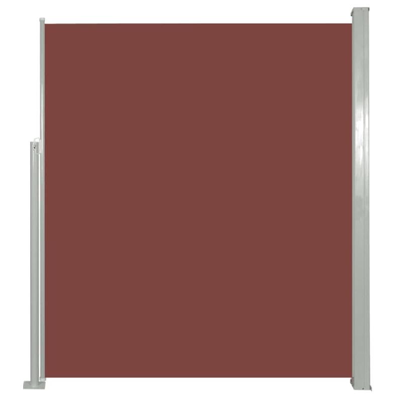 AUVENT PARAVENT STORE BRISE-VUE LATÉRAL RÉTRACTABLE DE PATIO JARDIN TERRASSE BALCON PROTECTION VISUELLE ÉCRAN 160 X 300 CM MARRON 02_0007275_0
