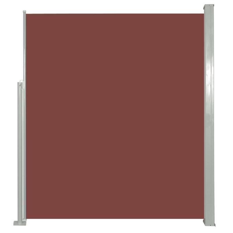 AUVENT PARAVENT STORE BRISE-VUE LATÉRAL RÉTRACTABLE DE PATIO JARDIN TERRASSE BALCON PROTECTION VISUELLE ÉCRAN 160 X 300 CM MARRON 02_0007275_0