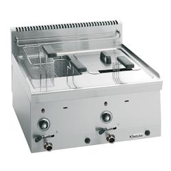 Bartscher Friteuse inox double gaz 2 x 8 Litres, 13 400 W, GAZ - 1315213_0