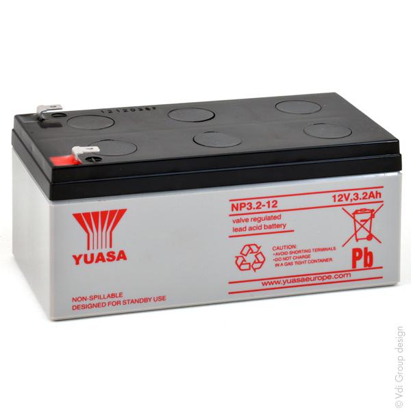 BATTERIE PLOMB AGM YUASA NP3.2-12 12V 3.2AH F4.8_0