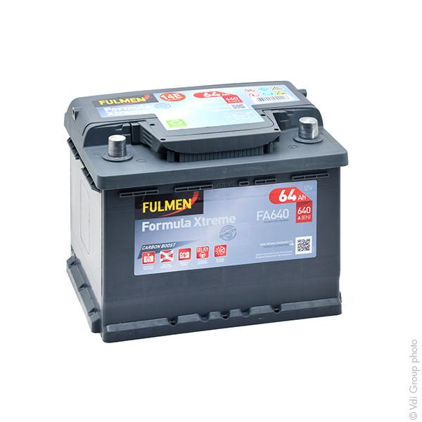 BATTERIE VOITURE FULMEN FORMULA XTREME FA640 12V 64AH 640A_0