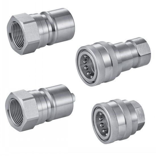 Coupleurs hydrauliques - mâles et femelles à clapet de retenue ou passage libre_0