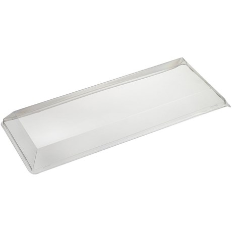 COUVERCLE SOLIA TRANSPARENT POUR PLATEAU FLUID 40 X 15 CM (VENDU PAR 50)