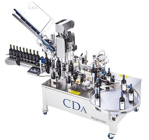 Étiqueteuse automatique - Régionale - CDA - étiquetage et sertissage pour bouteilles de vin - jusqu'à 1500 bouteilles/heure_0