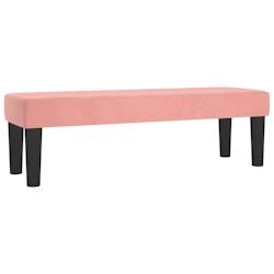Helloshop26 - Banc banquette rose 100 x 30 x 30 cm velours 02_0010681 - 3000587747760_0