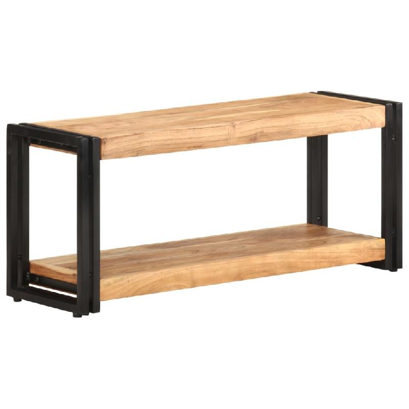 Helloshop26 - Meuble TV multimédia étagère télévision buffet téléviseur salle à manger salon chambre 90 x 30 x 40 cm bois d'acacia 02_0026328_0
