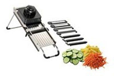 Mandoline/Coupe-légumes en acier inoxydable 18/10 - 5 inserts pour tranches et julienne - Code-No. 500393_0