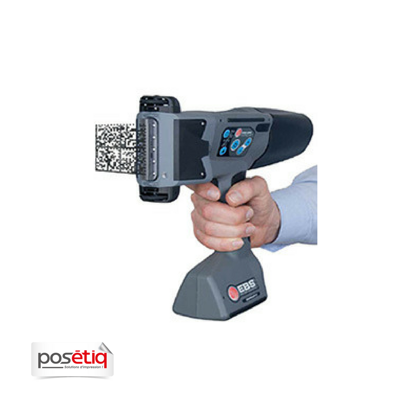 Pistolet de marquage - imprimante jet d'encre Handjet EBS 260 avec écran tactile et encres multi-surfaces_0