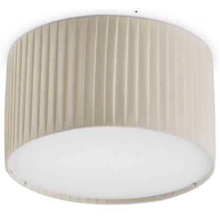 Plafonnier LED Vorada - abat-jour ruban beige - diamètre 600 mm - 25W - 3540 lumens - 3000K_0