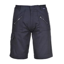Portwest - Bermuda de travail ACTION Bleu Marine Taille L - L bleu textile 5036108134571_0