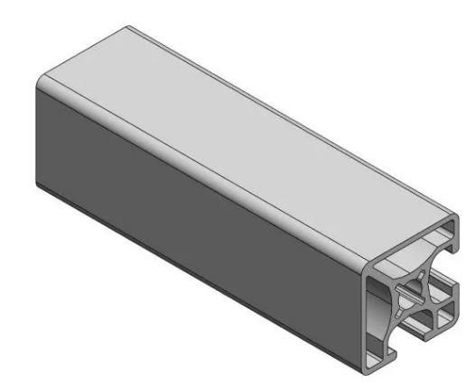 Profilé aluminium 30×30 - 2 faces fermées - barre de 6m ou au mètre linéaire_0