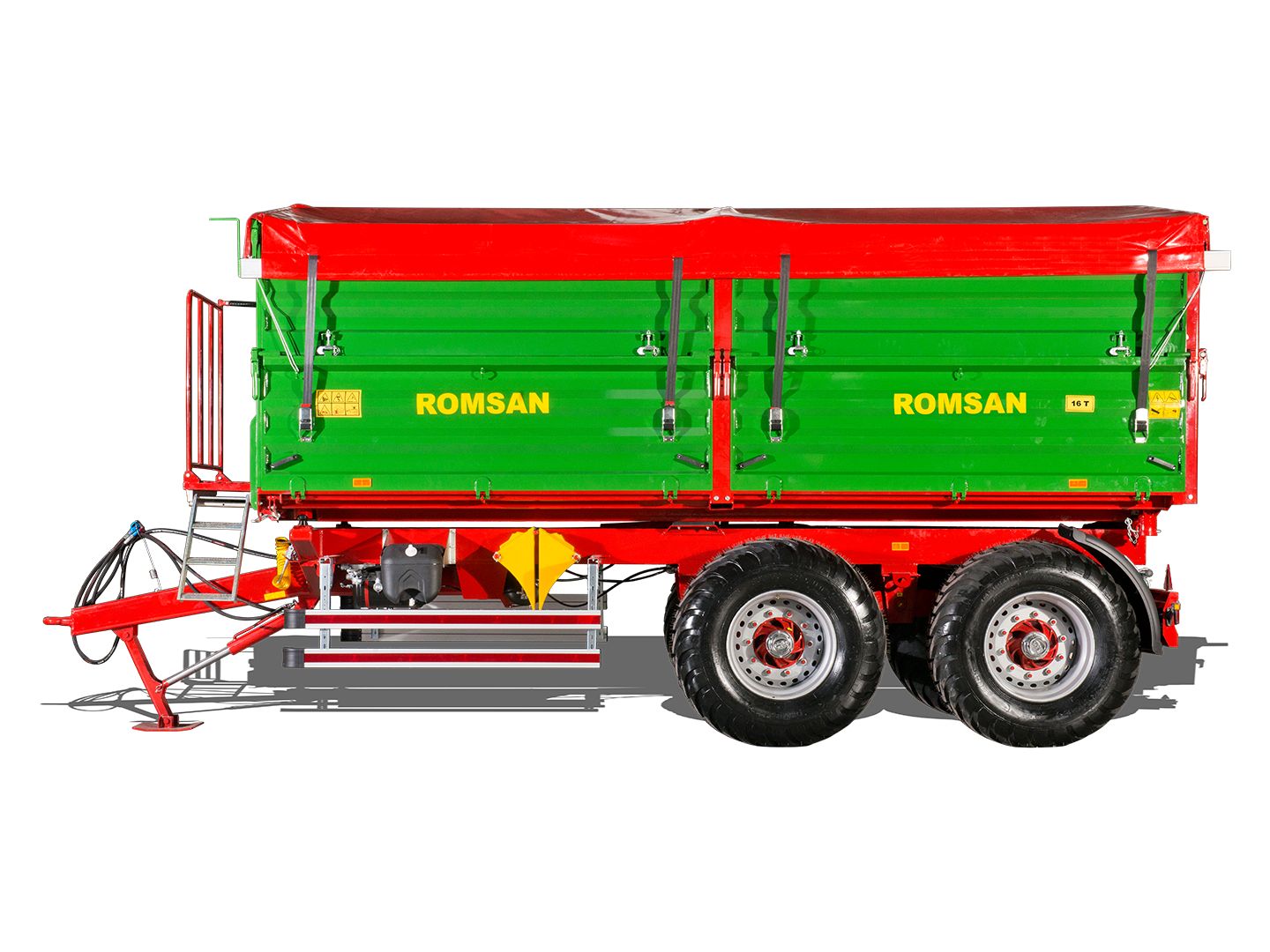 R 160 TASGA - Benne agricole à tandem essieu - Romsan - Capacité 16000 kg_0