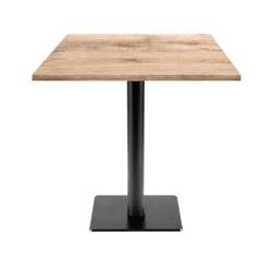 Restootab - Table 70x70cm - modèle Milan T tanin naturel - marron fonte 3760371511693_0