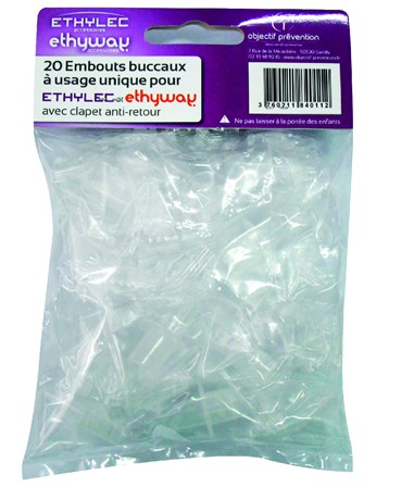 SACHET DE 20 EMBOUTS POUR ETHYLOTEST ETHYWAY