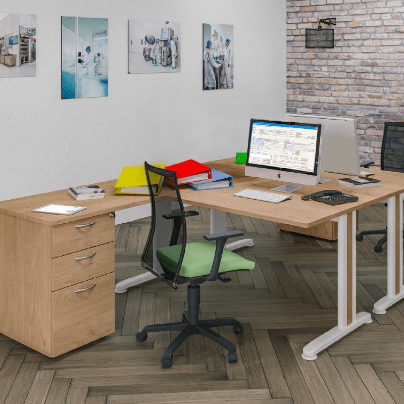 Mobilier de bureau open space individuel ou collectif - système poutre ou voile de fond - Scenario - Burocéan, modulaire et évolutif_0