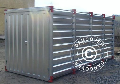 Conteneur de stockage démontable ST83120 - acier galvanisé - 2,2x6 m - robuste et flexible_0