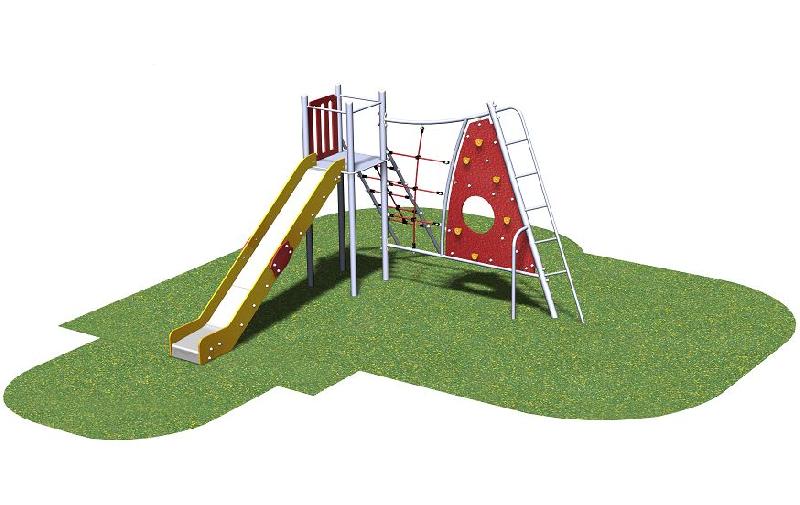 Structure de jeux 1 tour gamme delta - delta11501i - pour enfants de 4 ans et plus, capacité 10 enfants_0