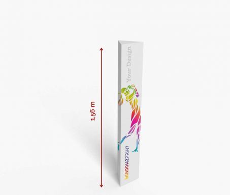 Totem triangulaire 26,6 x 156 cm - Window 2 Print - carton rigide avec impression UV semi-mate_0
