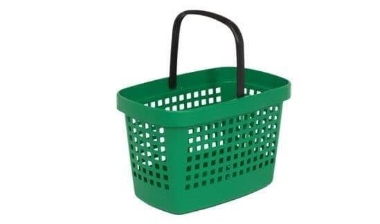 Panier de magasin 28 litres - couleurs disponibles : rouge, bleu ou vert_0