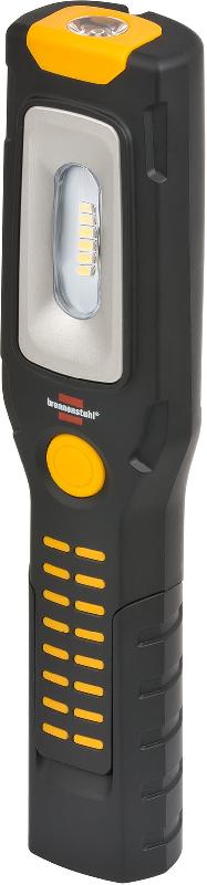Brennenstuhl lampe de poche LED multifonction avec batterie Li-Ion - 7 ampoules - 300 lm - IP20 - Noir et Jaune_0