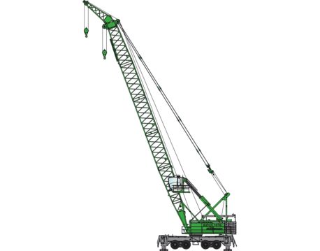 Grue portuaire mobile SENNEBOGEN 6210 - double treuil pour charges lourdes et marchandises en vrac_0