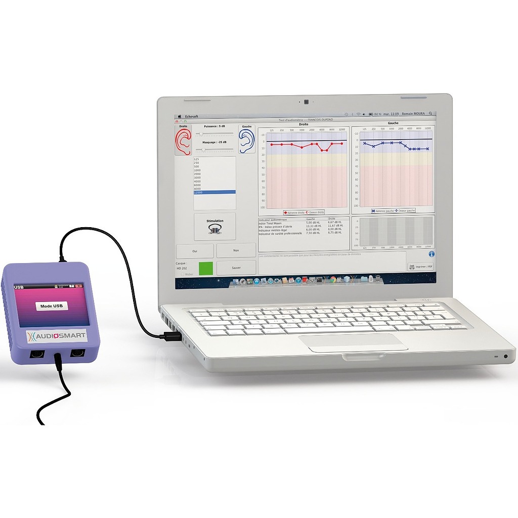 AUDIOME?TRE DE DIAGNOSTIC AUDIOSMART CA AVEC CASQUE STANDARD