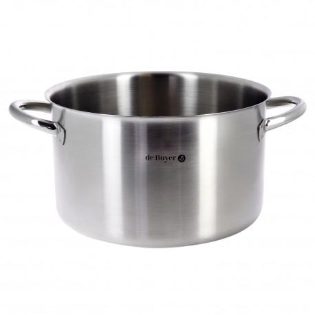 Braisière sans couvercle en inox Prim'Appety De Buyer - gamme professionnelle - compatible induction - 7 dimensions disponibles_0