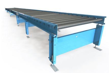 Convoyeur gravitaire pour palettes Europe - rouleaux zingués - autres convoyeurs / transporteurs_0